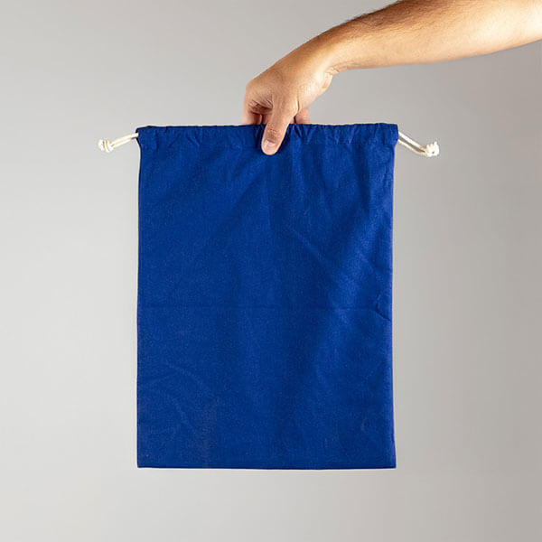 Saco de Algodón Azul 40x30 cm (SA16)