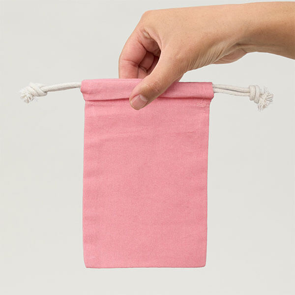 Saco de Algodón Rosado 15×10 cm (SA25)