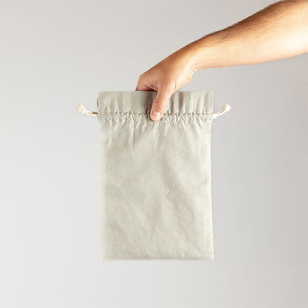 Saco de Algodón Gris 30x20 cm (SA23)